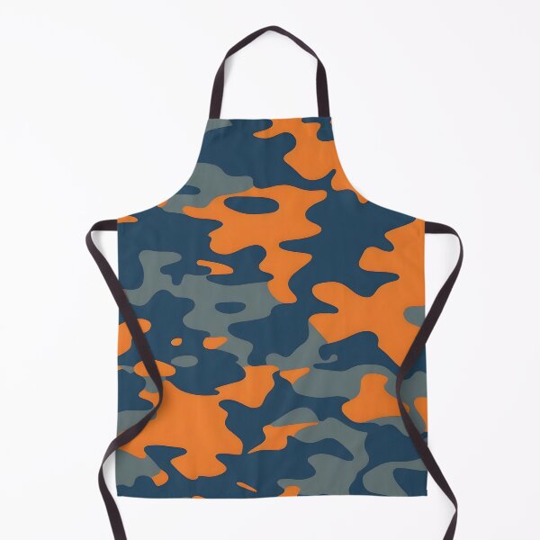 Item preview, orange and blue gray camouflage designed and sold by TheCamoShop.