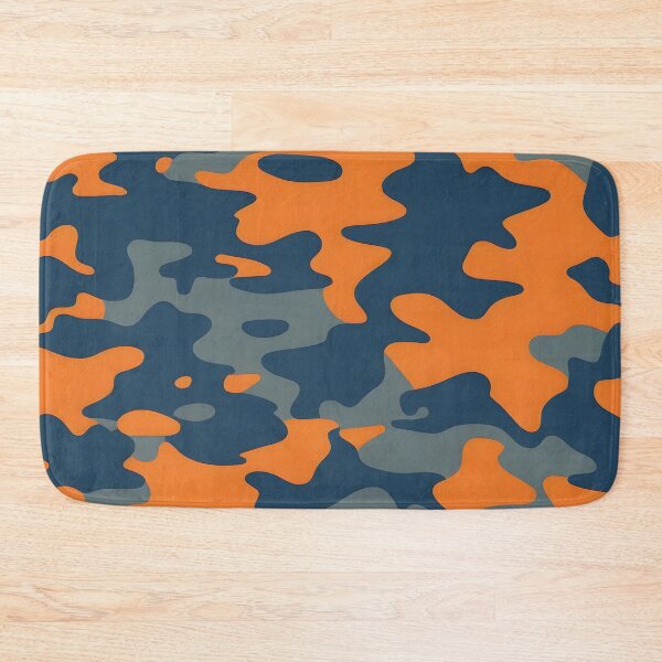 Item preview, orange and blue gray camouflage designed and sold by TheCamoShop.