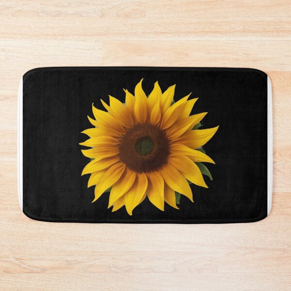 Item preview, sunflowers pattern in black background summer time spring style designed and sold by Carlos Gudino.