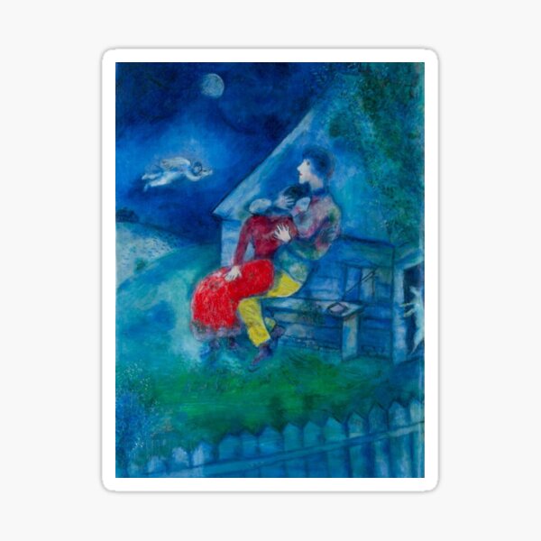 Item preview, the lovers - Marc Chagall - 1929 designed and sold by funnyshop222.
