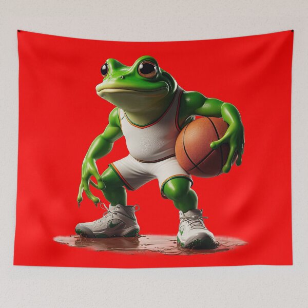 Item preview, Funky Frogs Basketball  designed and sold by joyfulcow.