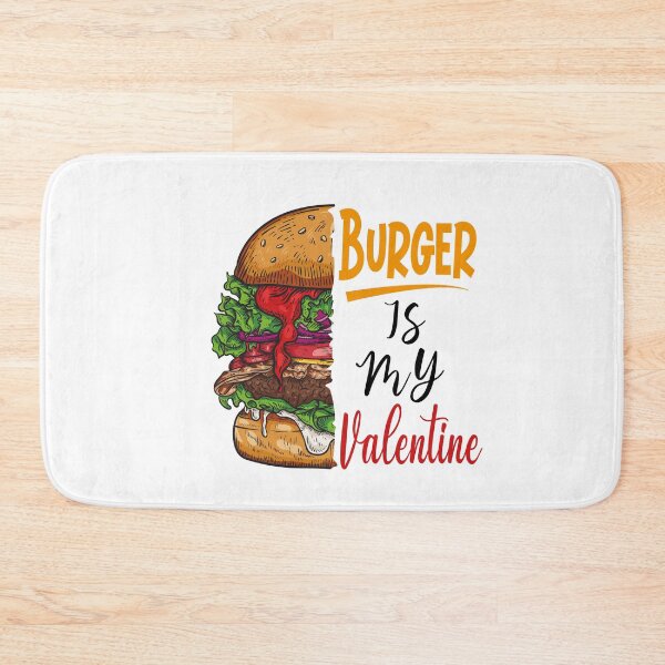 Item preview, Burger is My Valentine Lover Valentines Day designed and sold by Dzeery.