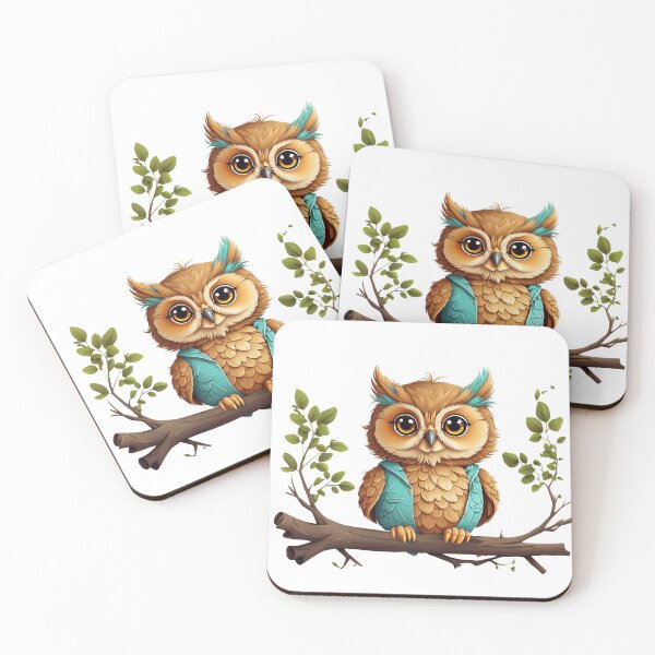 Item preview, Cute Owl sitting on Branch designed and sold by Fun and Amazing Designs.