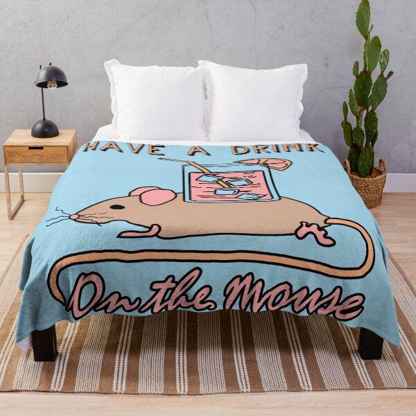 Item preview, Have A Drink On The Mouse - Cute Meme designed and sold by SpaceDogLaika.