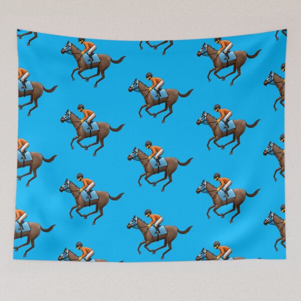 Item preview, Jockey on Racing Horse Emoji designed and sold by Popular-Gifts.