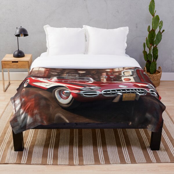Artikelvorschau, Chevy Corvette Roadster Rot mit Weiß entworfen und verkauft von Random Designs.