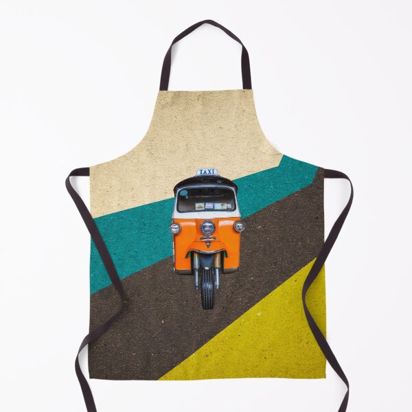 Item preview, TukTuk Retro style orange rickshaw Art designed and sold by simplestic.