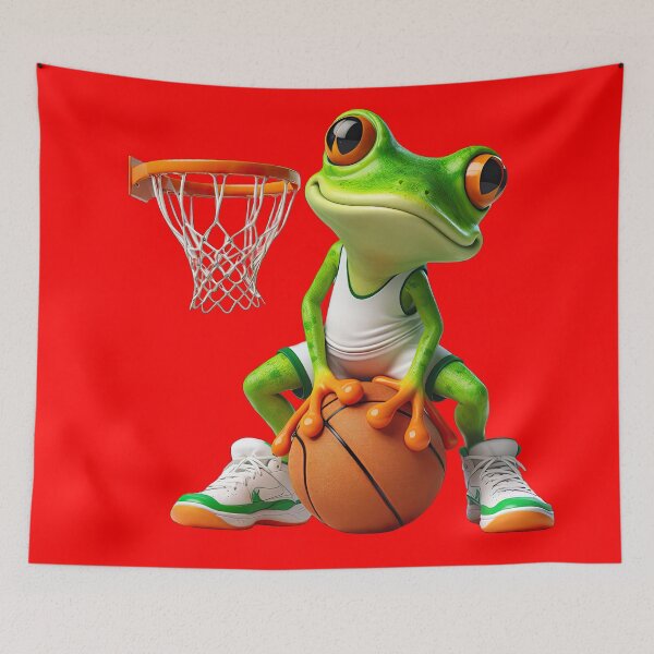Item preview, Funky Frogs Basketball  designed and sold by joyfulcow.
