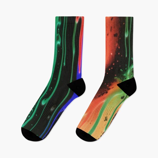 Item preview, Neon paint drip on black  designed and sold by Roxburylane.