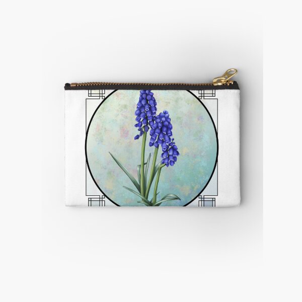 Item preview, Grape Hyacinth - with Border designed and sold by Spennig Aisling Art.