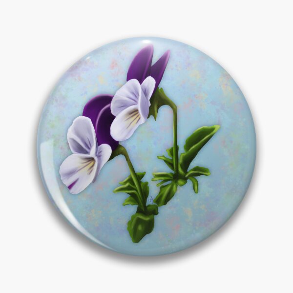 Item preview, Viola/Pansy - with Border designed and sold by Spennig Aisling Art.