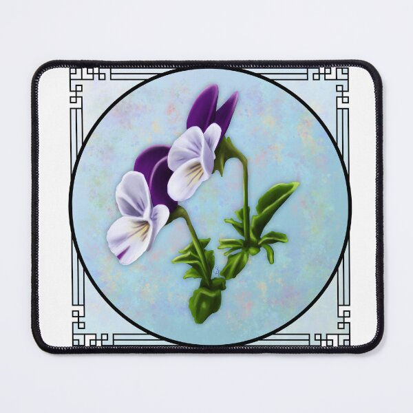 Item preview, Viola/Pansy - with Border designed and sold by Spennig Aisling Art.