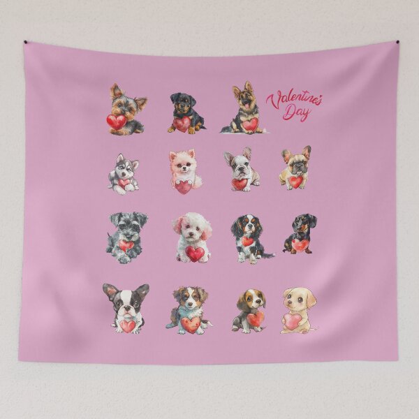 Item preview, Valentines Day Cute Dogs designed and sold by maypp.