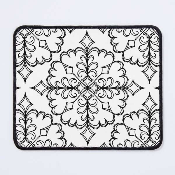 Item preview, Lace pattern black lines designed and sold by coloryourwings.