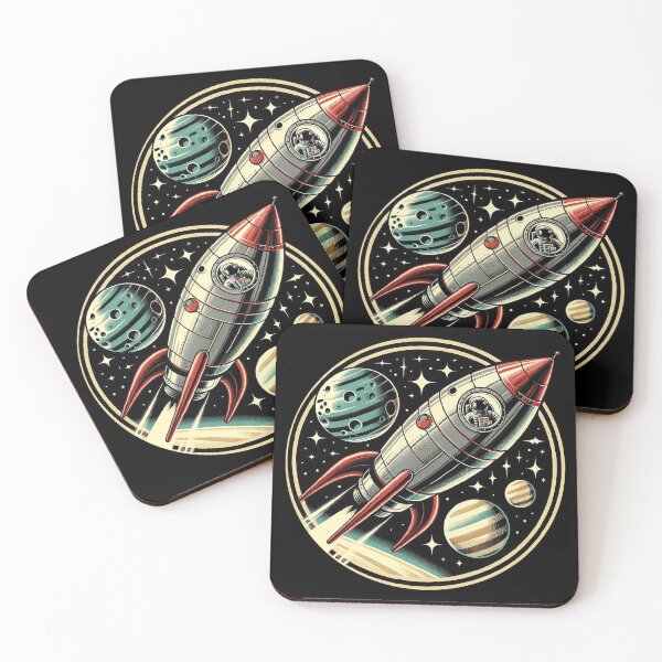 Item preview, Retro Rocket Rendezvous designed and sold by Scrumptious Designs.