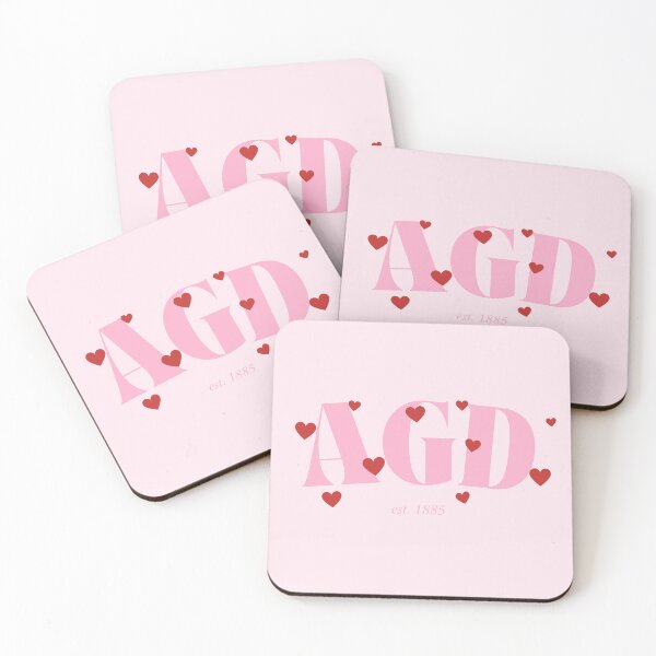 Item preview, Pink with Hearts - (AGD) designed and sold by Jenna Cage.