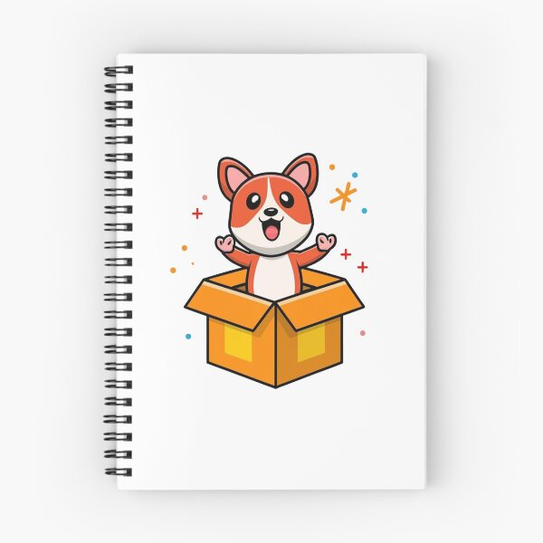 Item preview, Cute Puppy Smiling in the Gift Box designed and sold by vetshop.