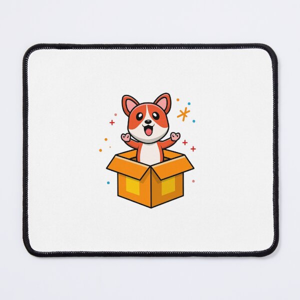 Item preview, Cute Puppy Smiling in the Gift Box designed and sold by vetshop.
