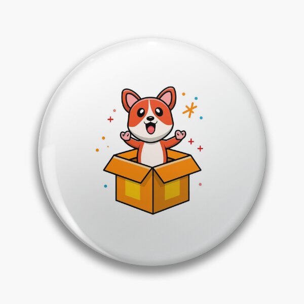 Item preview, Cute Puppy Smiling in the Gift Box designed and sold by vetshop.
