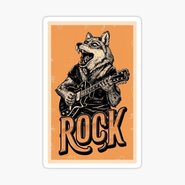 Artikel-Vorschau von Wolf-Gitarrensolo, designt und verkauft von RightArtwork.