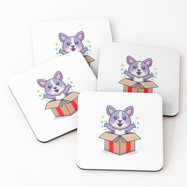 Item preview, Cute Puppy Smiling in a Gift Box designed and sold by vetshop.