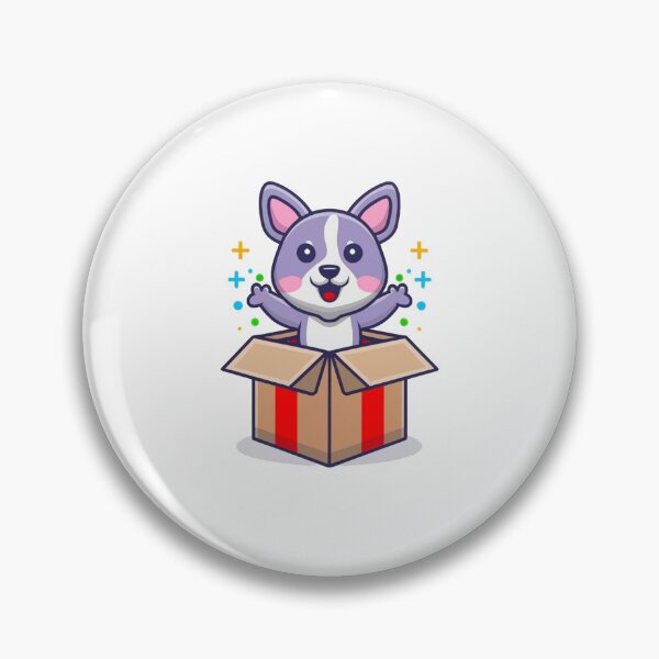 Item preview, Cute Puppy Smiling in a Gift Box designed and sold by vetshop.