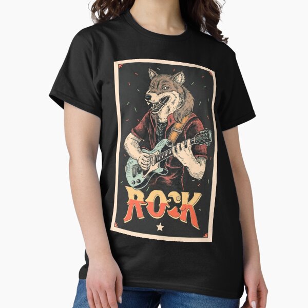 Artikel-Vorschau von Wolf-Gitarren-Solo-Design, designt und verkauft von RightArtwork.
