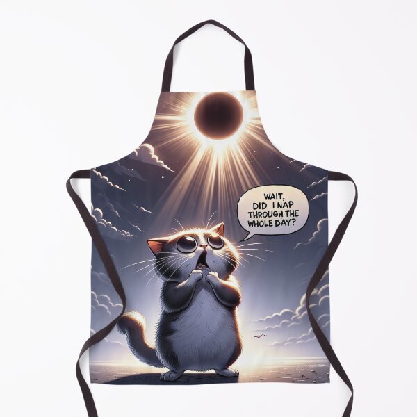 Item preview, Sunstruck Whiskers: Feline Eclipse Surprise designed and sold by SrijanaByAnu.