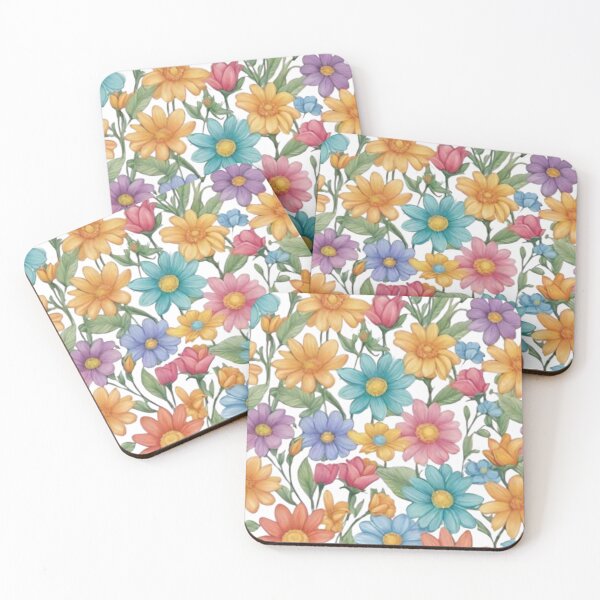 Item preview, flores tonos pastel designed and sold by norachiang.