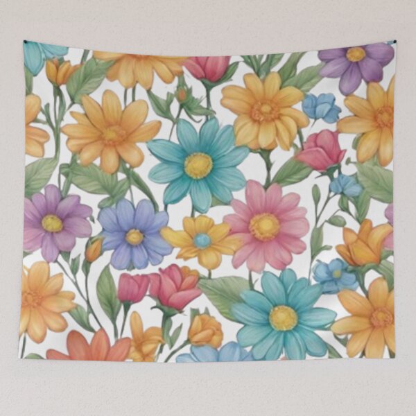 Item preview, flores tonos pastel designed and sold by norachiang.