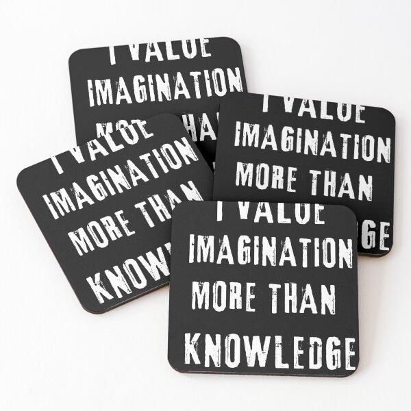 Item preview, I value imagination more than knowledge designed and sold by DarkHues.