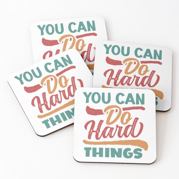 Item preview,  You can do hard things is Inspirational Quotes designed and sold by Love Between Pages.