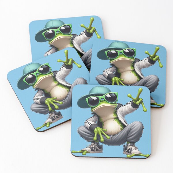 Item preview, Funky Frogs Hip Hop designed and sold by joyfulcow.