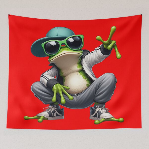 Item preview, Funky Frogs Hip Hop designed and sold by joyfulcow.