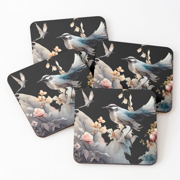 Item preview, "Winged Harmony Amidst Pink Orchids" designed and sold by Ink-Elegance.