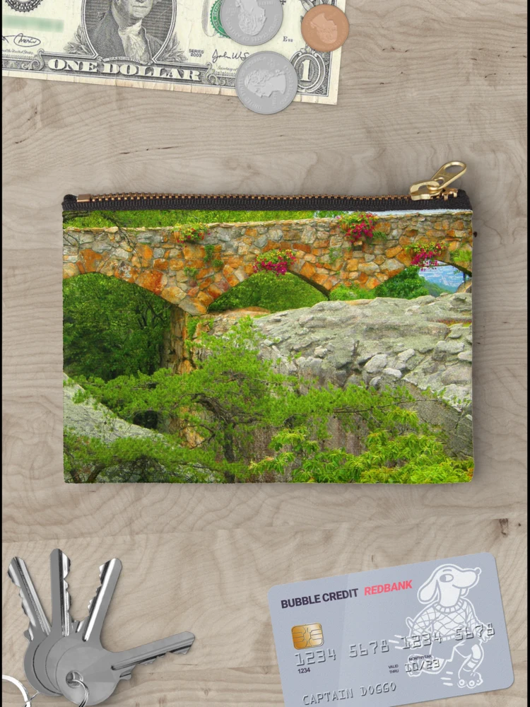 Thumbnail 3 of 4, Zipper Pouch, Pathway Bridge designed and sold by Rupprat.