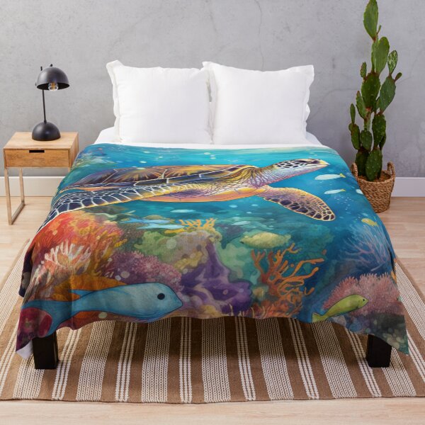 Item preview, Sea turtle in an aquatic environment. designed and sold by jean giosi.