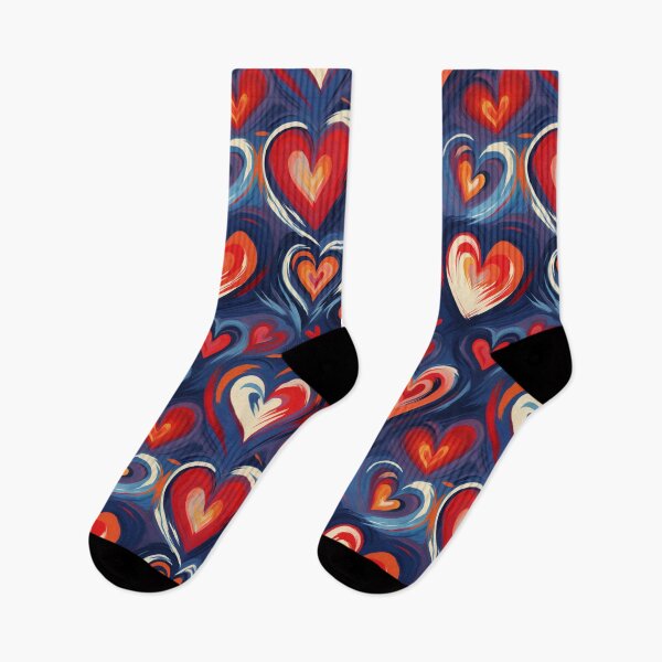 Artikelvorschau, Leuchtendes rotes und lila Herzmuster zum Valentinstag entworfen und verkauft von AgathaZolastore.