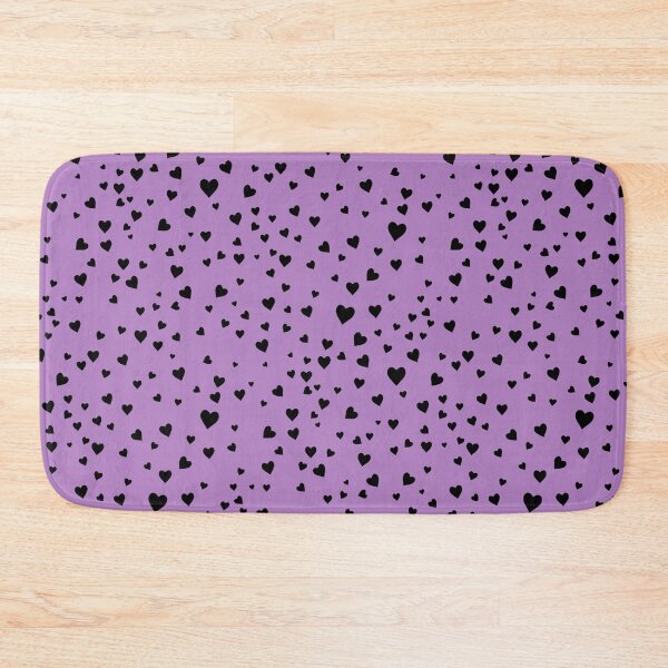 Item preview, Ample Hearts Black and Purple Pattern designed and sold by RaineyYeager.