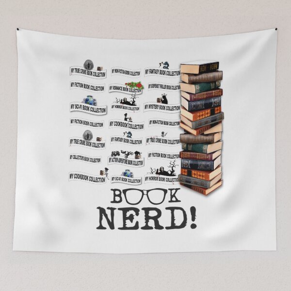 Item preview, Book Nerd designed and sold by KC Morcom.