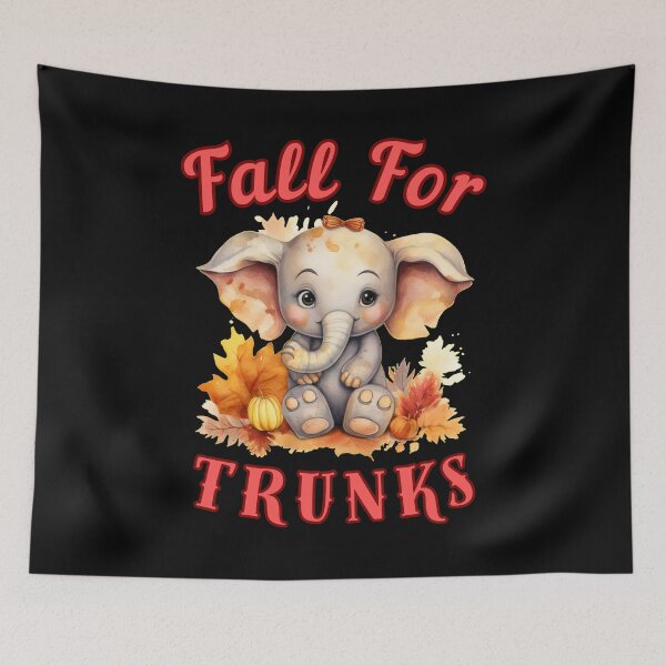 Item preview, Fall For Trunks. colorful elephant designed and sold by ElephantVibes.