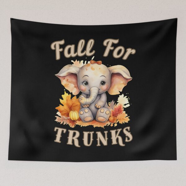 Item preview, Fall For Trunks. elephant head designed and sold by ElephantVibes.
