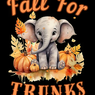 Artwork thumbnail, Fall For Trunks. Flower elephant by ElephantVibes