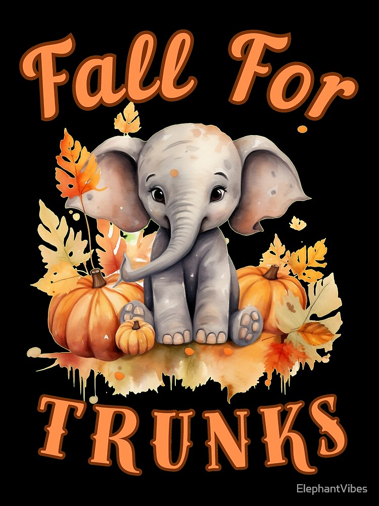 Thumbnail 3 of 3, Scarf, Fall For Trunks. Flower elephant designed and sold by ElephantVibes.