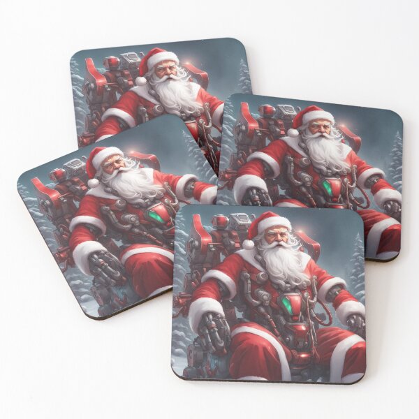 Item preview, cyber santa powering up designed and sold by MidknightBpaw.