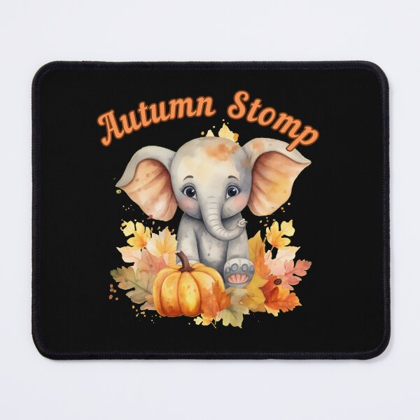 Item preview, Autumn Stomp. elephant face designed and sold by ElephantVibes.