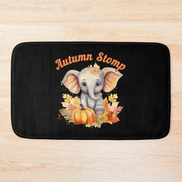 Item preview, Autumn Stomp. elephant face designed and sold by ElephantVibes.