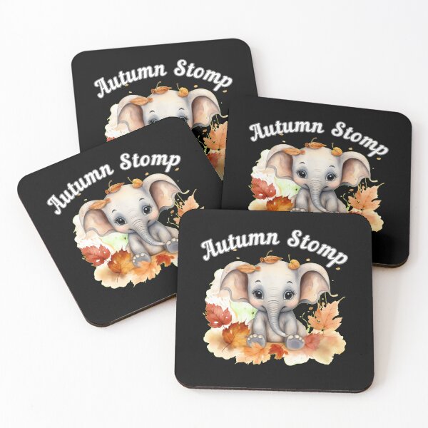 Item preview, Autumn Stomp. surreal elephant designed and sold by ElephantVibes.