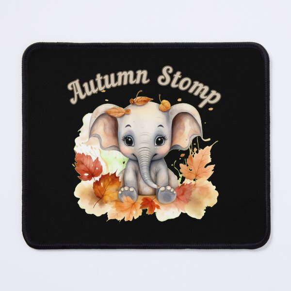 Item preview, Autumn Stomp. elephant saying designed and sold by ElephantVibes.