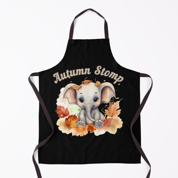 Item preview, Autumn Stomp. elephant saying designed and sold by ElephantVibes.